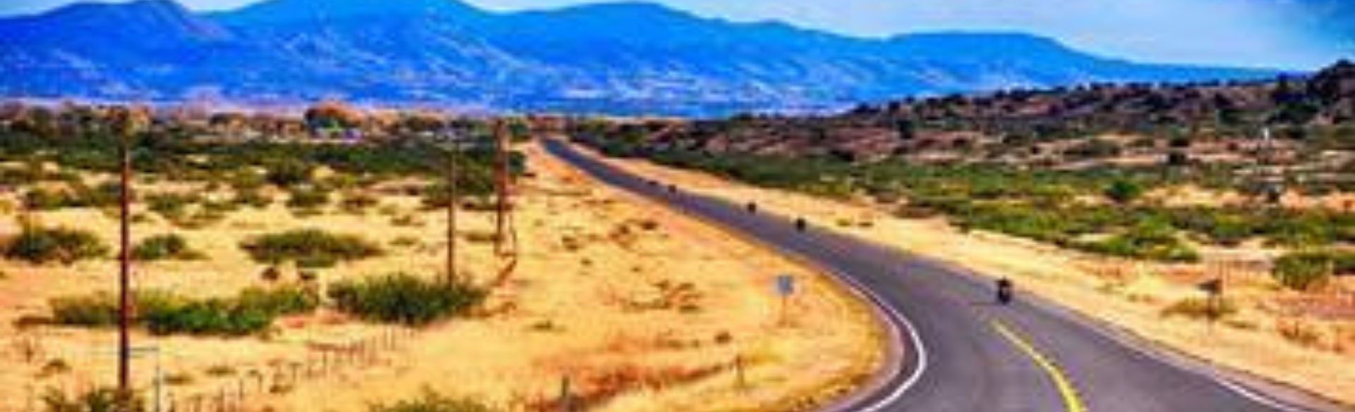 Dessert road in southern New Mexico