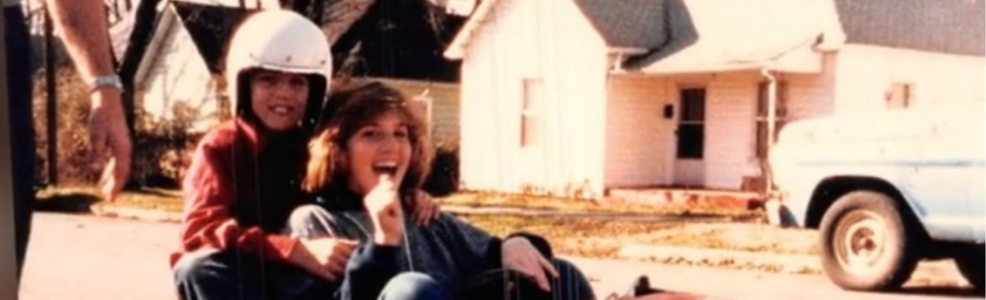 Marie Collier and her brother, Michael