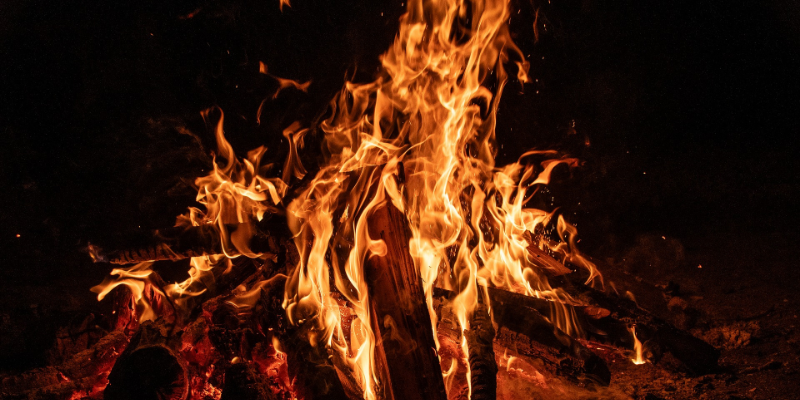 Image of a campfire flame