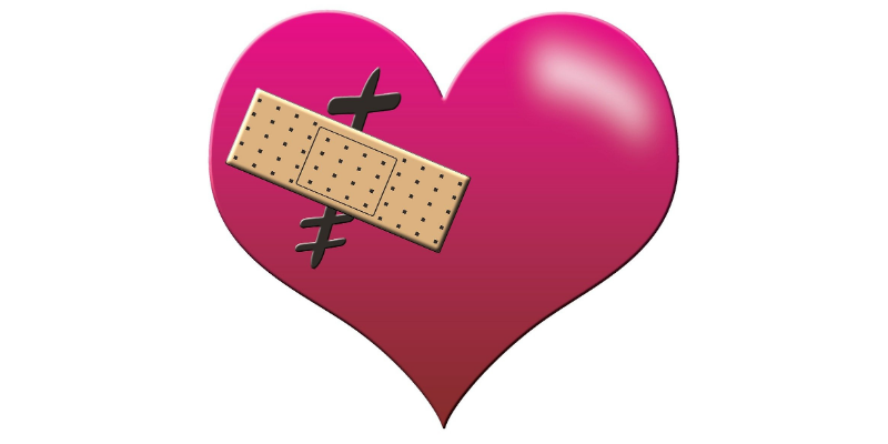 Heart with a bandage