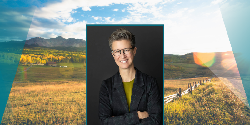 Molly Gutilla headshot with mountains in background