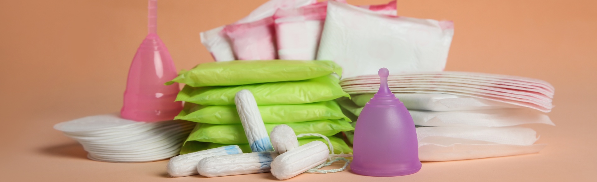 Different types of menstrual products