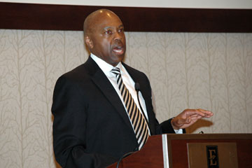 RTD General Manager Phil Washington delivers the keynote at the PPP workshop
