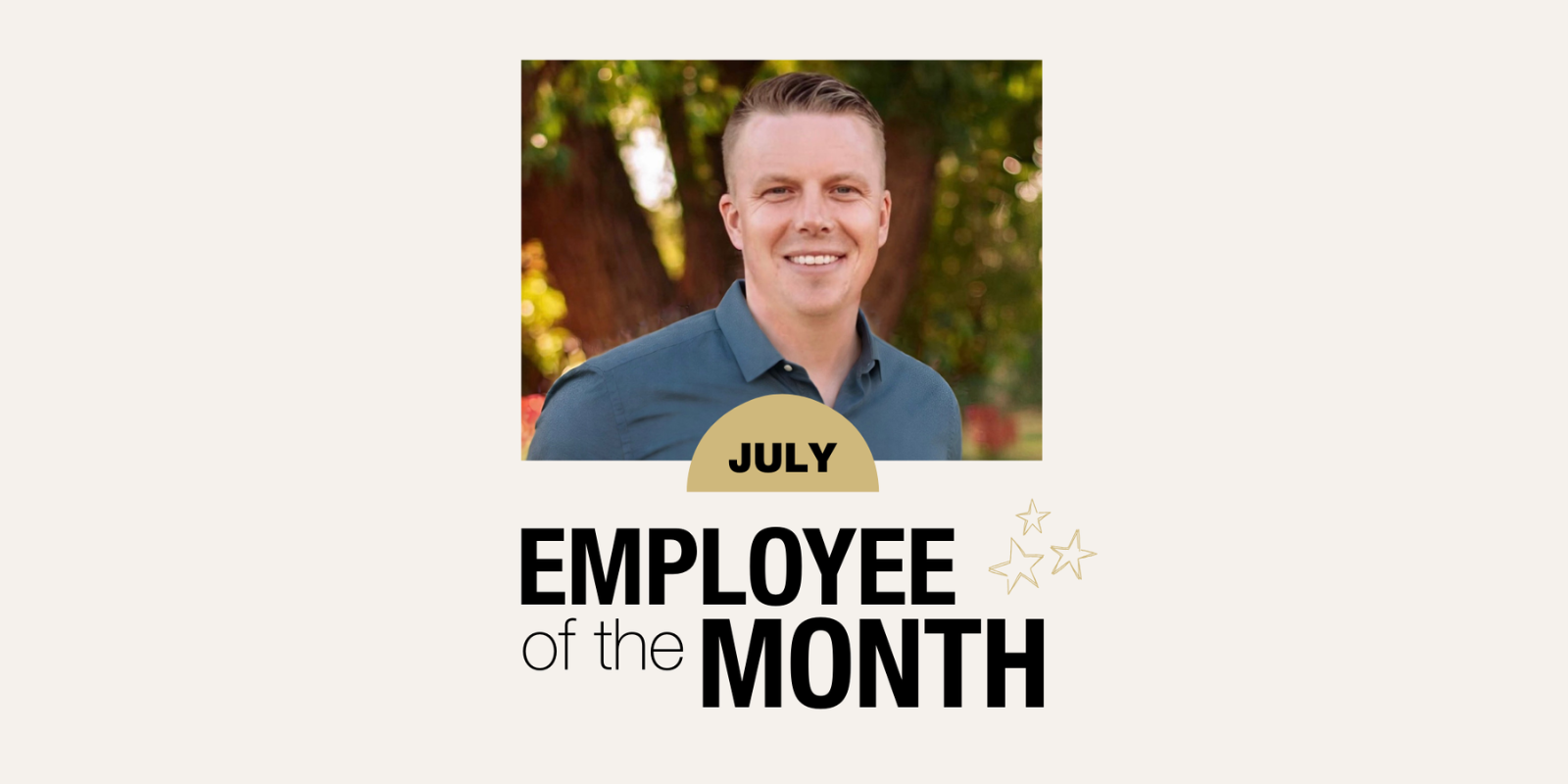 July Employee of the Month, Ryan Grip