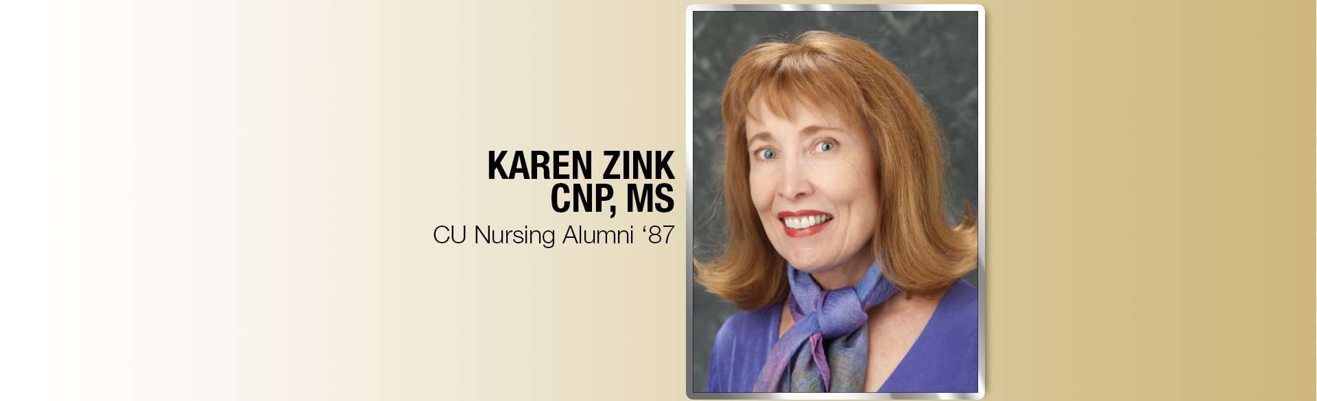 CU Nursing Alumni Karen Zink