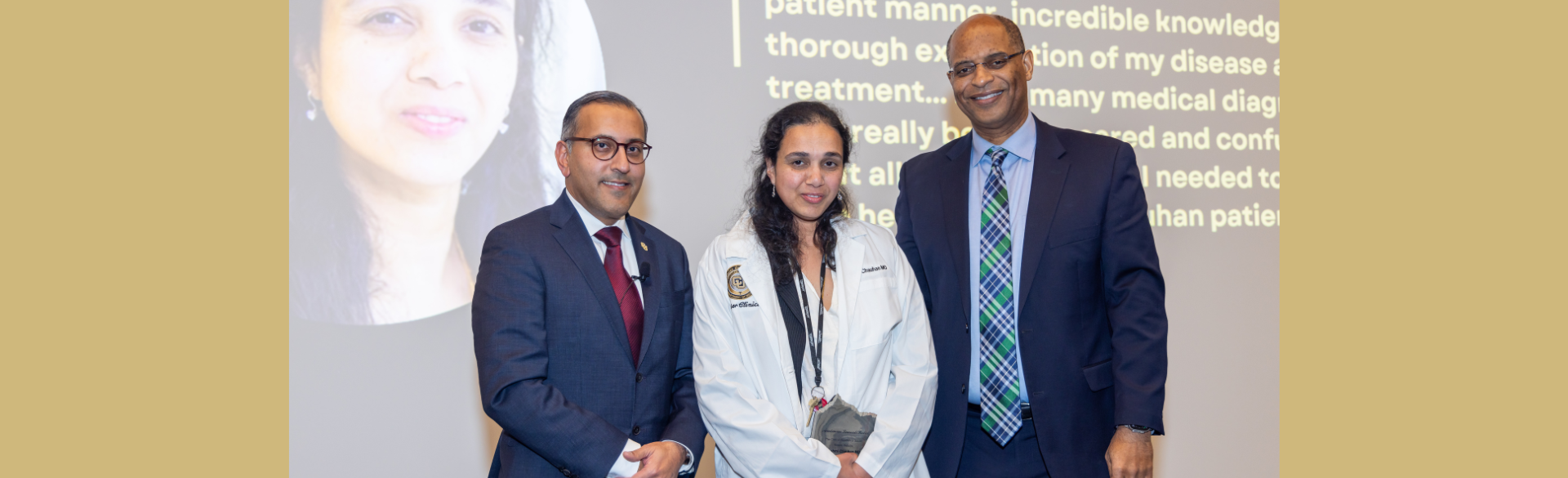 Lakshmi Chauhan, MD, is inducted into the Clinical Excellence Society.