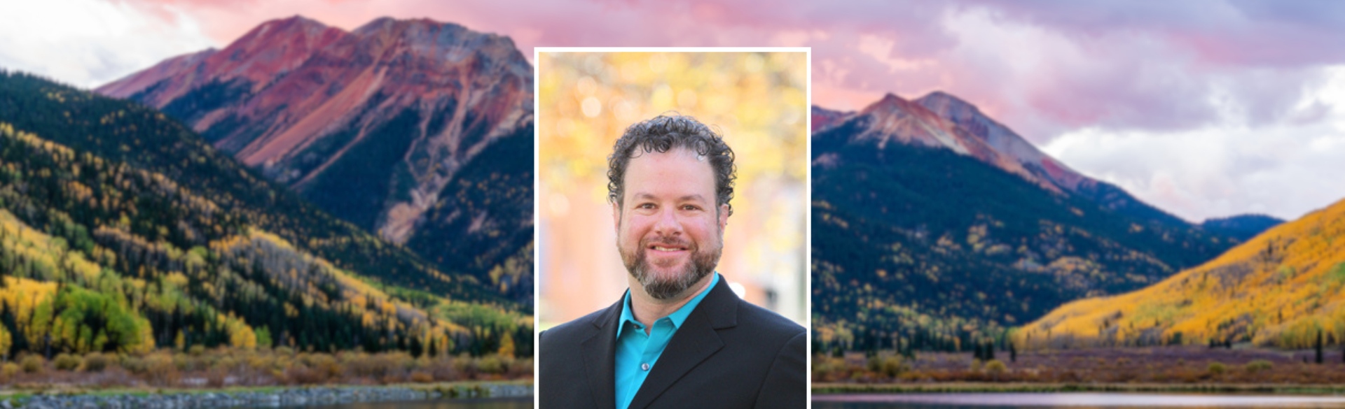 David Shapiro headshot on Colorado background