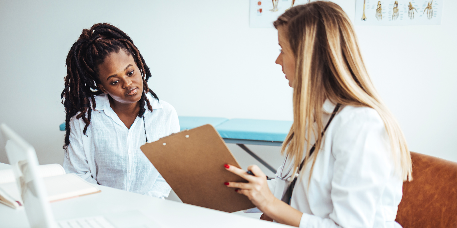 Doctor with patient