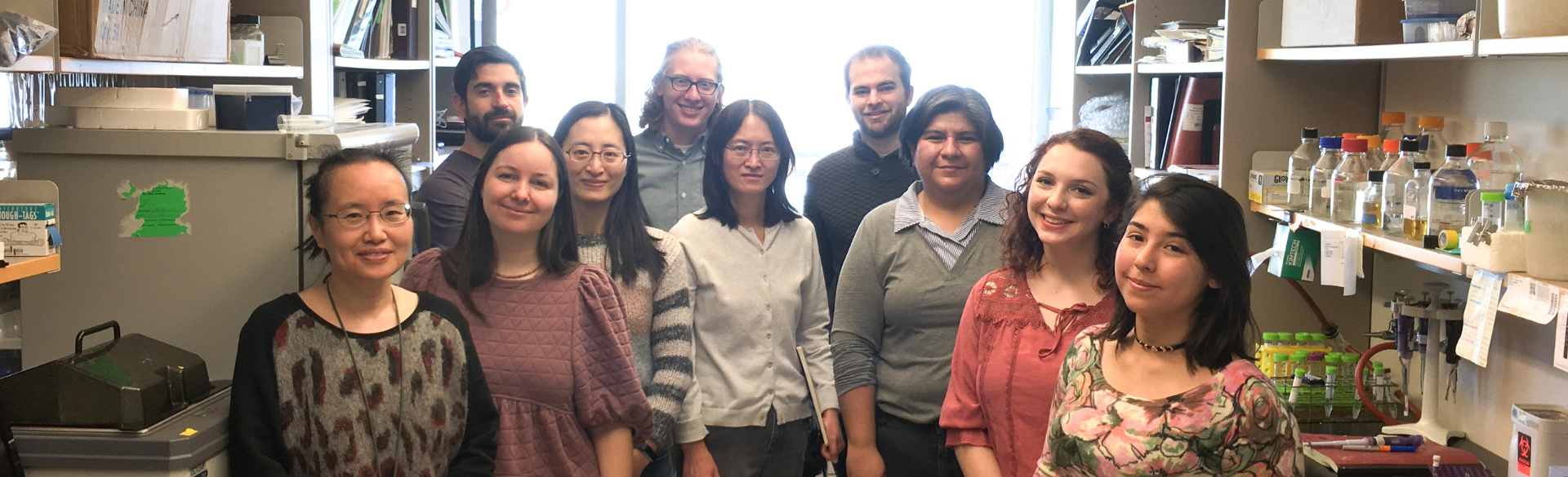 Rui Zhao and her lab members | University of Colorado Cancer Center
