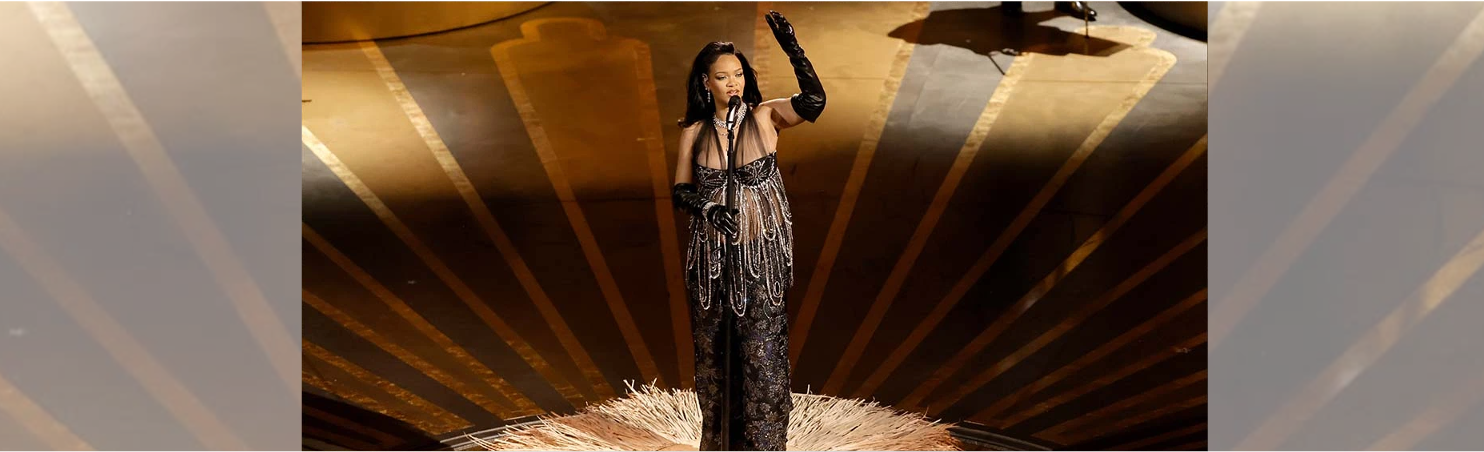 Rihanna performing at 2023 Academy Awards ceremony
