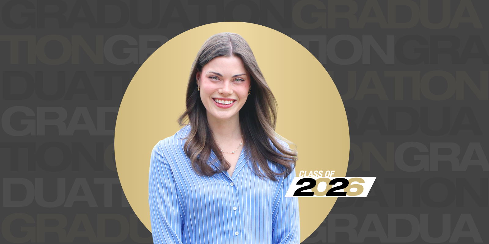 Graphic and headshot of Kelsey Kines