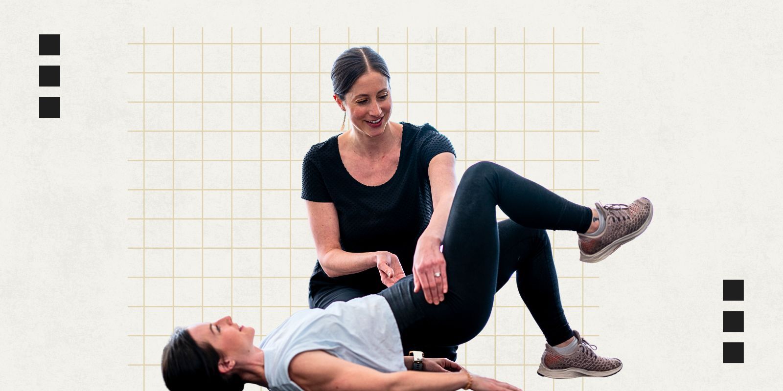 Graphic of pelvic floor physical therapy.