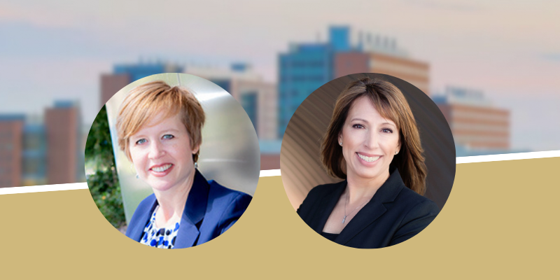 Headshots of Lauren Hughes and Denise Smith