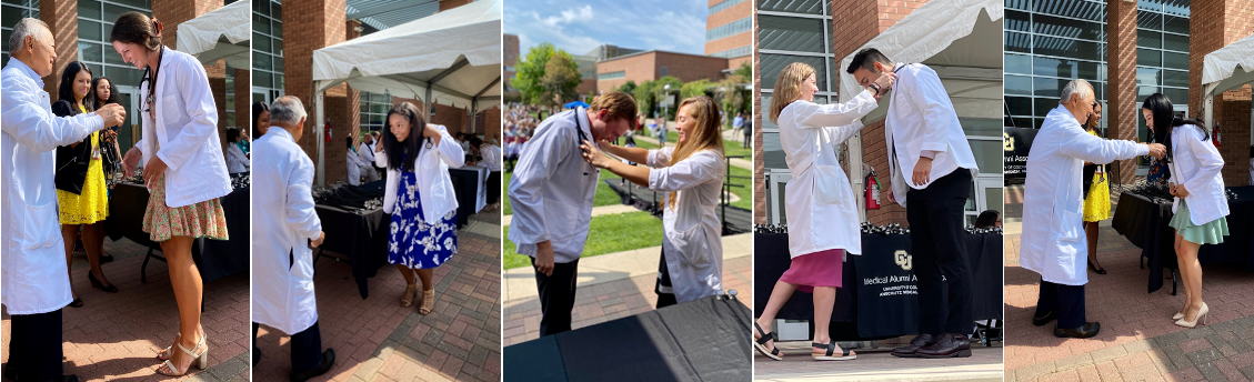 Members of the Class of 2026 receiving their stethoscopes | CU School of Medicine