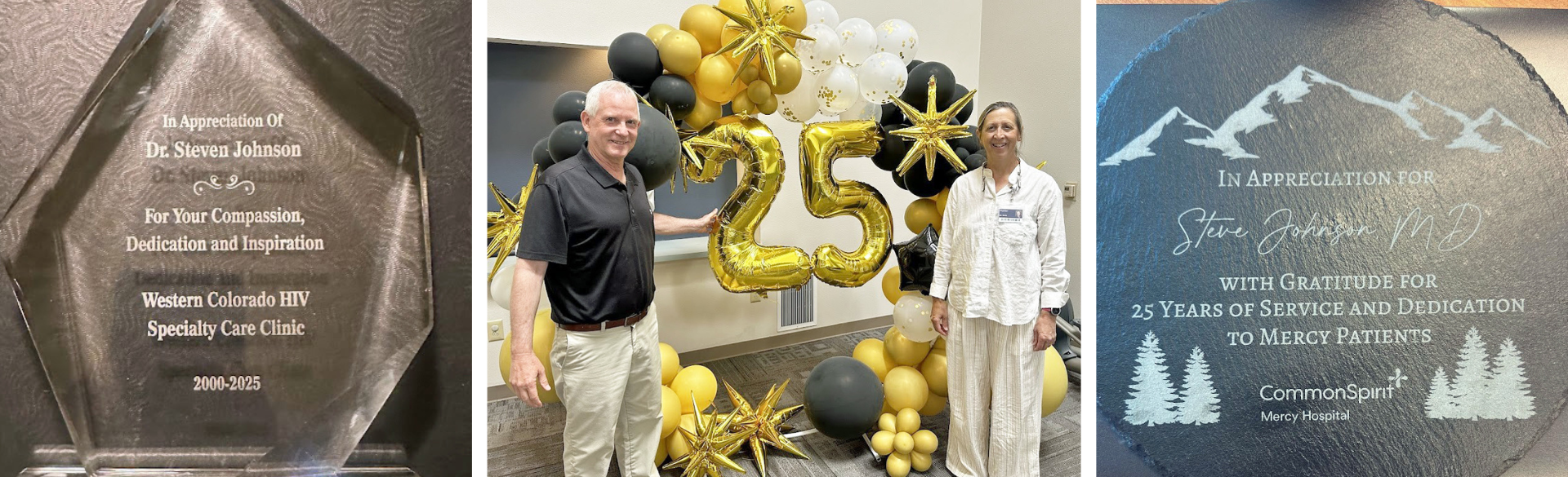 Steven Johnson, MD, celebrates 25 years of providing HIV care in Western Colorado.