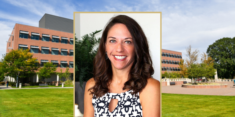 A headshot of a smiling professor Dr. Sunny Linnebur