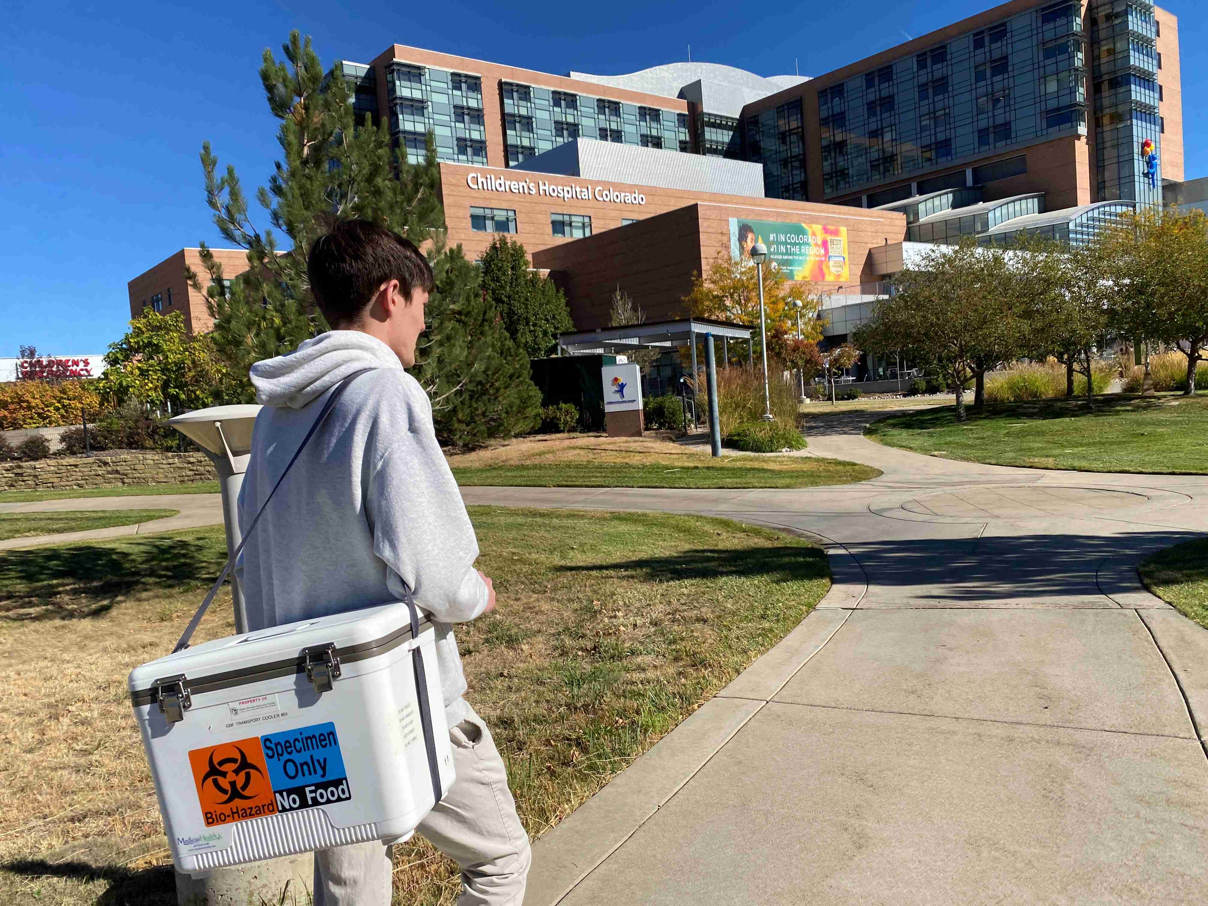 Delivery of CAR T cells to hospital