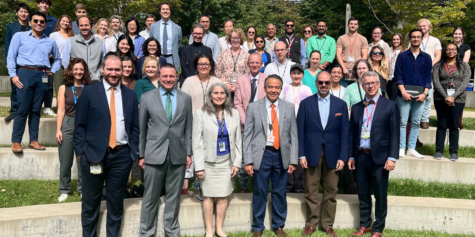 Research Retreat participants pose for a group photo.