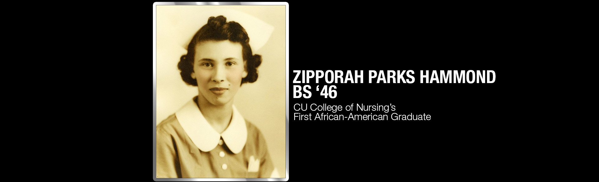 Zipporah Parks Hammond, BS ’46