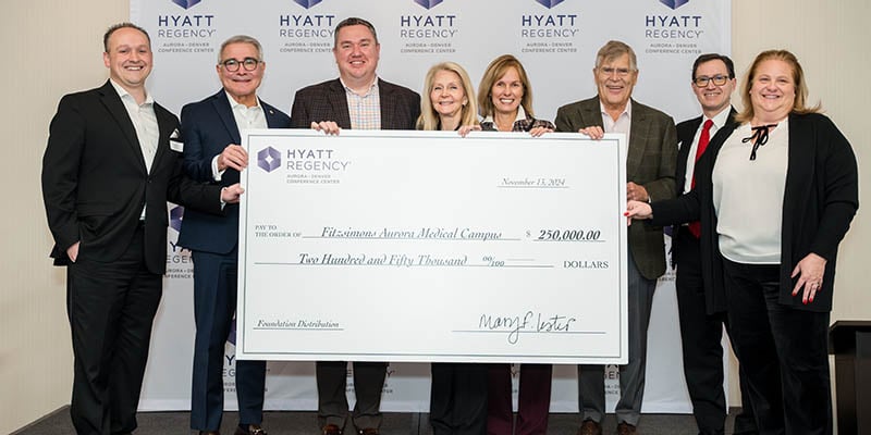 Hyatt Regency Conference Center Donates $250,000 to CU Anschutz Medical Campus