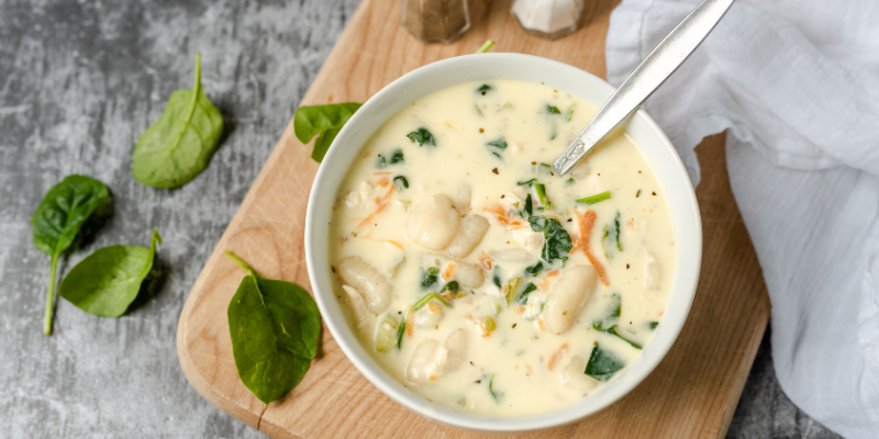 Chickpea Gnocchi Soup