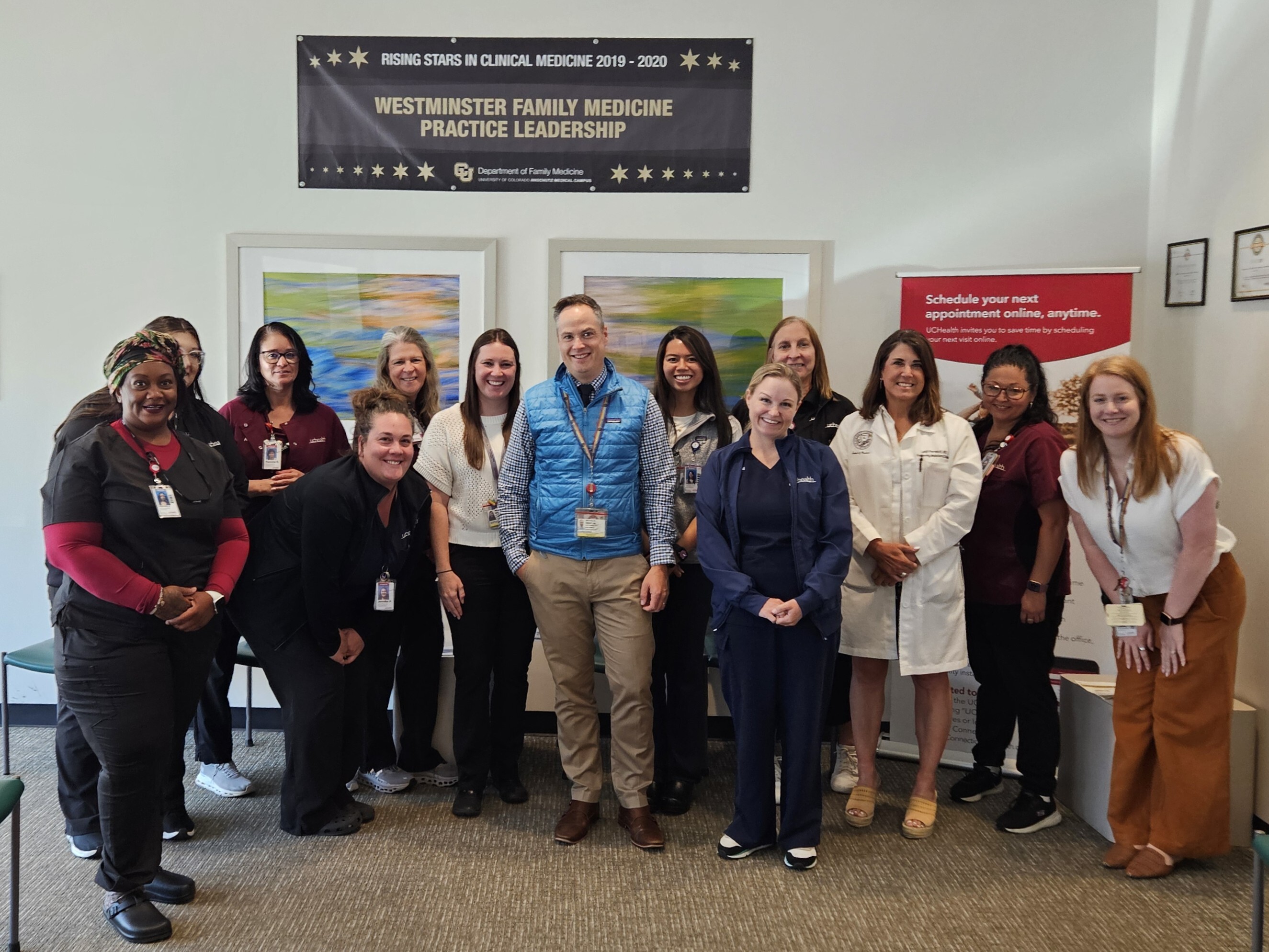 Group photo of the Westminster clinic staff and providers.
