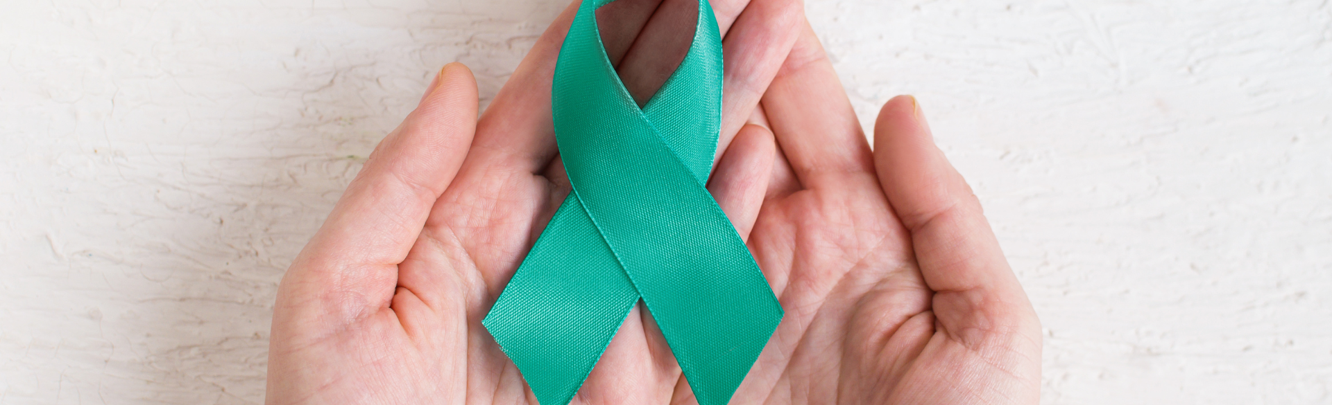 green ovarian cancer ribbon