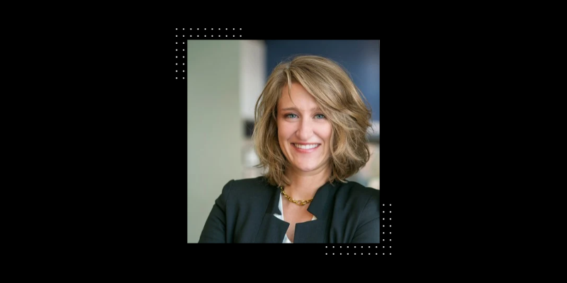 CU Anschutz branded graphic with black background and a portrait of Samantha Stonbraker, PhD
