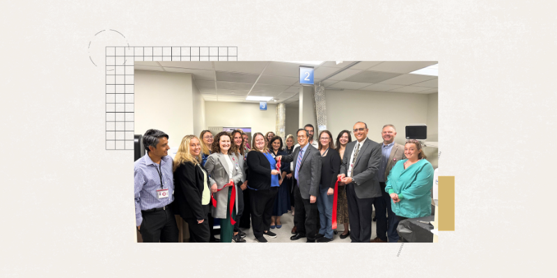 ribbon cutting ceremony for new theranostics suite