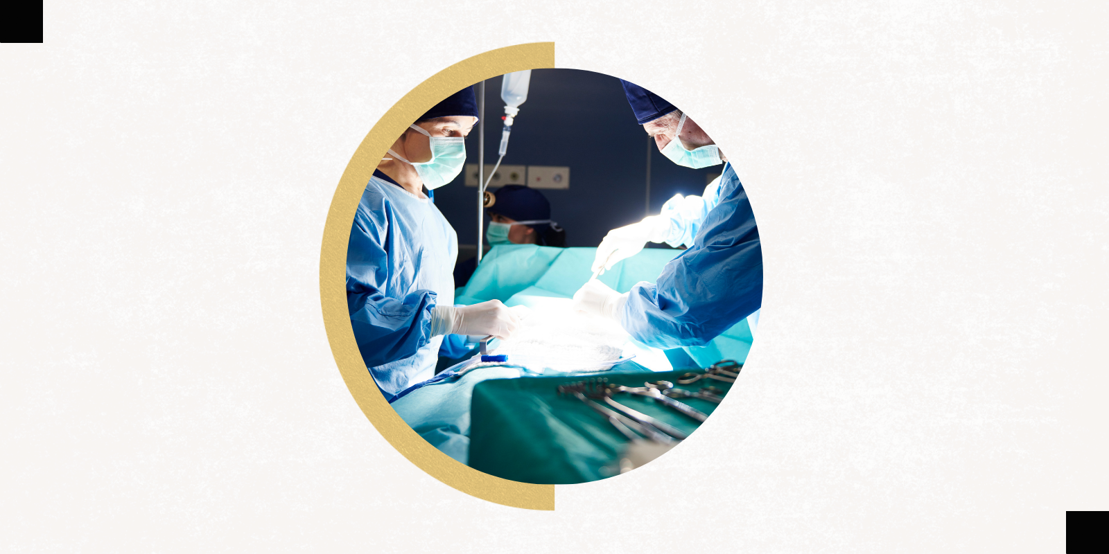 Image of surgeons performing a transplant